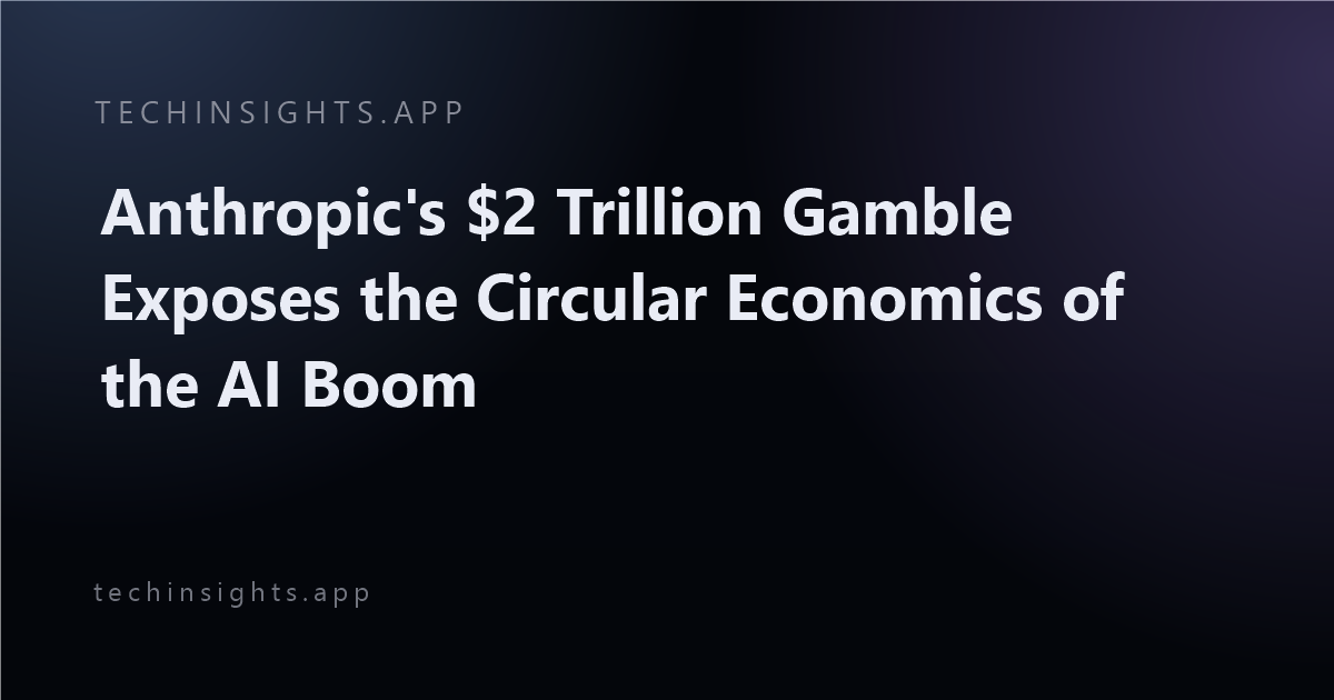 Anthropic's $2 Trillion Gamble Exposes the Circular Economics of the AI Boom